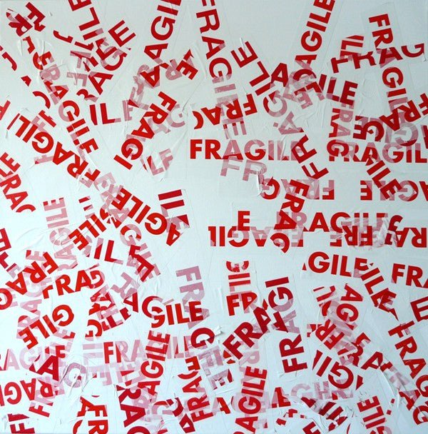 Banda adeziva FRAGIL FR12 - Green Print