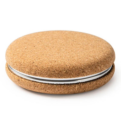 Oglinda de buzunar din pluta MACARON ES1231S129 - Green Print