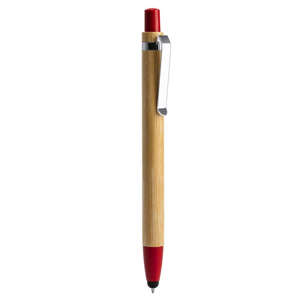 Pix din bambus si fibra de grau cu stylus pentru touchscreen OASIS BL8084TA60 - Green Print