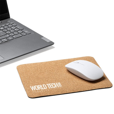 Mousepad din pluta 22 x 18 TM29934568 - Green Print