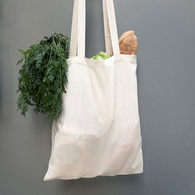 Sacosa bumbac tip canvas 41x36 BO7520S129 - Green Print