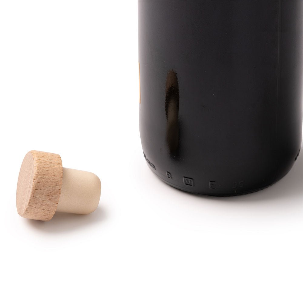 Dop de lemn pentru sticle MJ1379S129 - Green Print