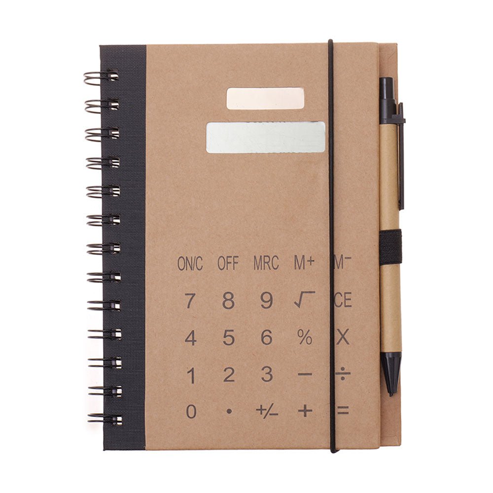 Agenda cu calculator si pix 13x18 NB646419 - Green Print