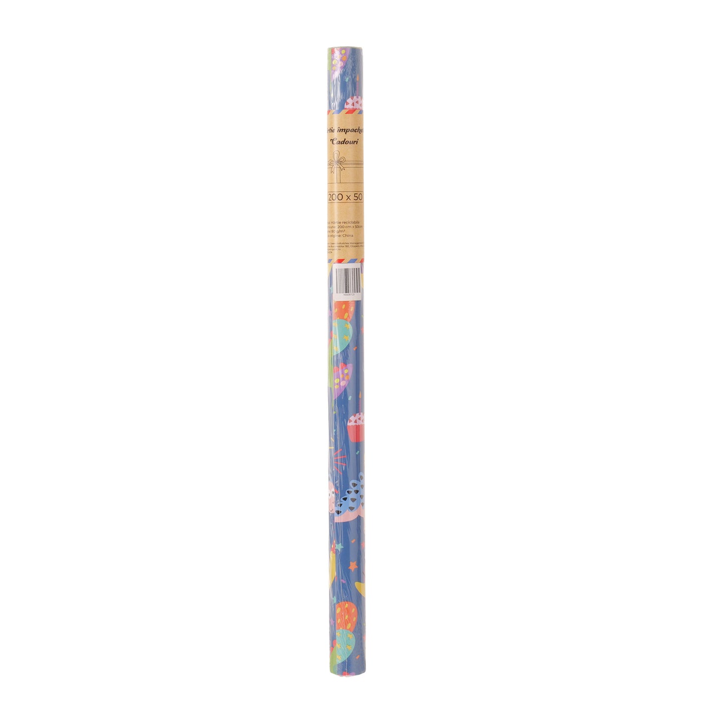 Hartie impachetat cadouri la rola 200x50 - Happy Birthday HA456120 - Green Print