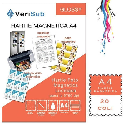 Hartie magnetica glossy VeriSub A4 20 coli MGPA4 - Green Print