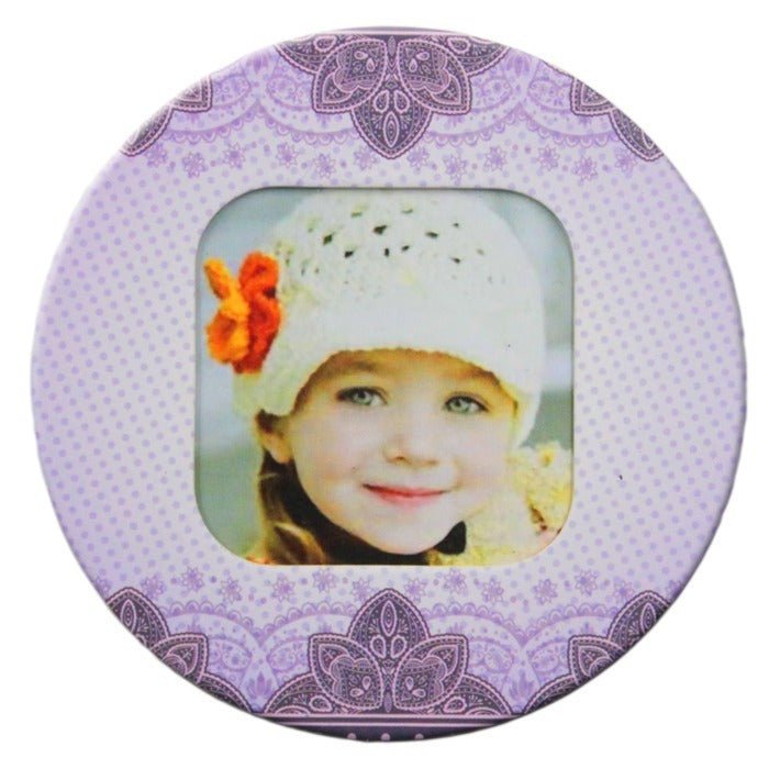 Magnet rotund - dantela insertie foto MG4 - Green Print