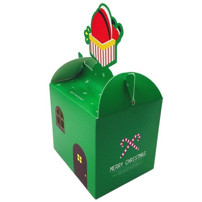 Cutie cani 3D Craciun verde B7-17 - Green Print