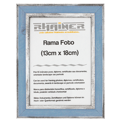 Rama foto Alicante albastru+argintiu 13x18 FP0171318 - Green Print