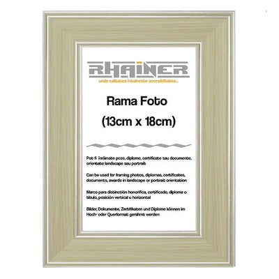 Rama foto Malaga crem+argintiu 13x18 FP011011318 - Green Print
