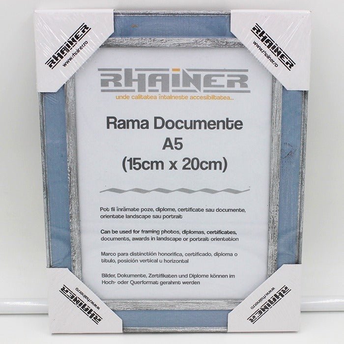 Rama foto Alicante albastru+argintiu A5 FP017A5 - Green Print