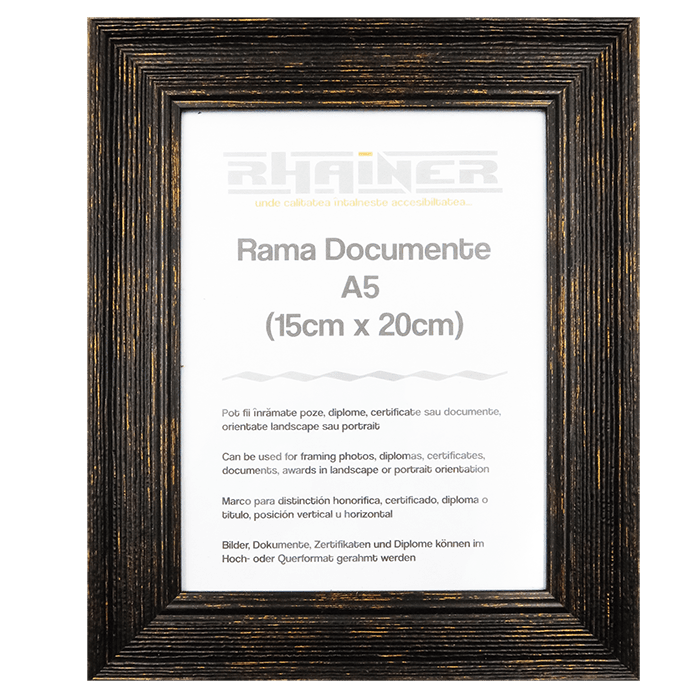 Rama foto Bilbao negru A5 FP01019A5 - Green Print