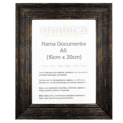 Rama foto Bilbao negru A5 FP01019A5 - Green Print