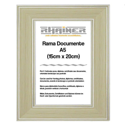 Rama foto Malaga crem+argintiu A5 FP01101A5 - Green Print