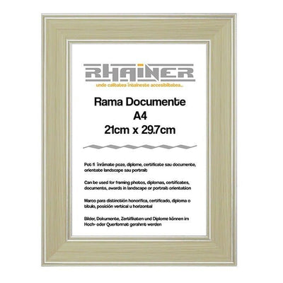 Rama foto Malaga crem+argintiu A4 FP01101A4 - Green Print