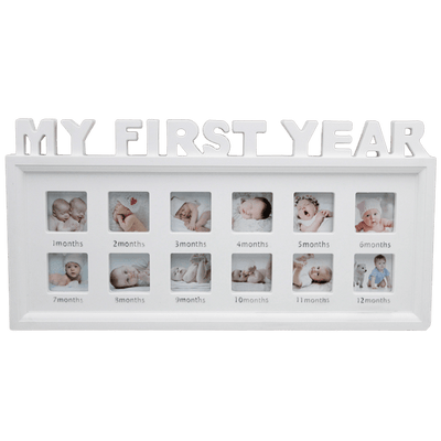 Rama foto colaj My First Year 12 poze AM1621 - Green Print