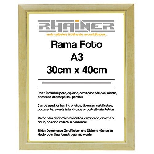 Rama foto Madrid crem+auriu A3 FA3-01 - Green Print