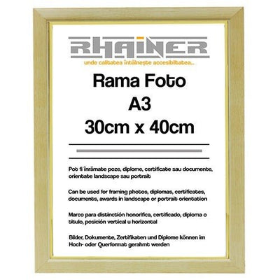 Rama foto Madrid crem+auriu A3 FA3-01 - Green Print