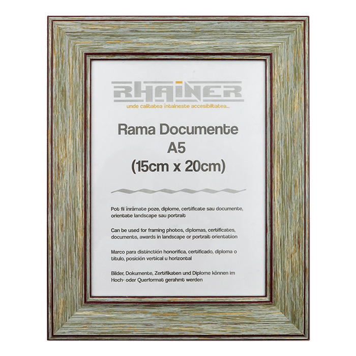 Rama foto Malaga verde+visiniu A5 FP01117A5 - Green Print