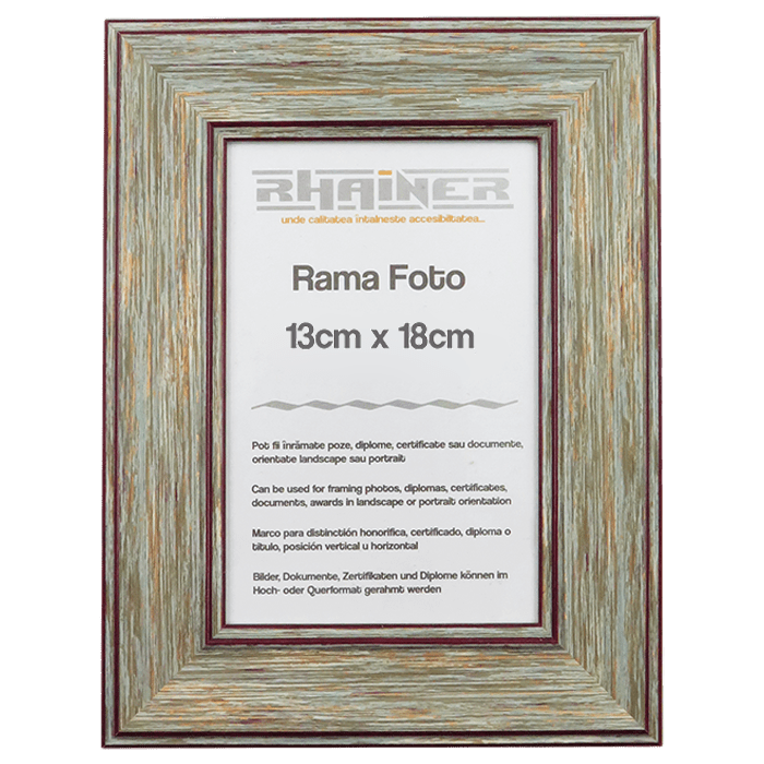 Rama foto Malaga verde+visiniu 13x18 FP011171318 - Green Print