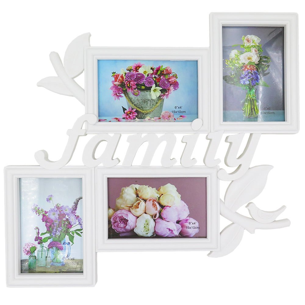Rama foto colaj Family 4 poze HS166 - Green Print