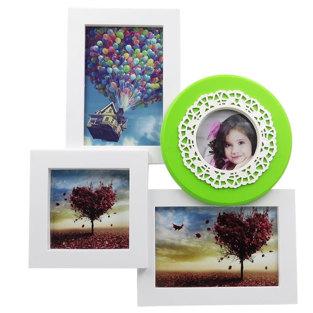 Rama foto colaj Verde 4 poze AM8184B - Green Print