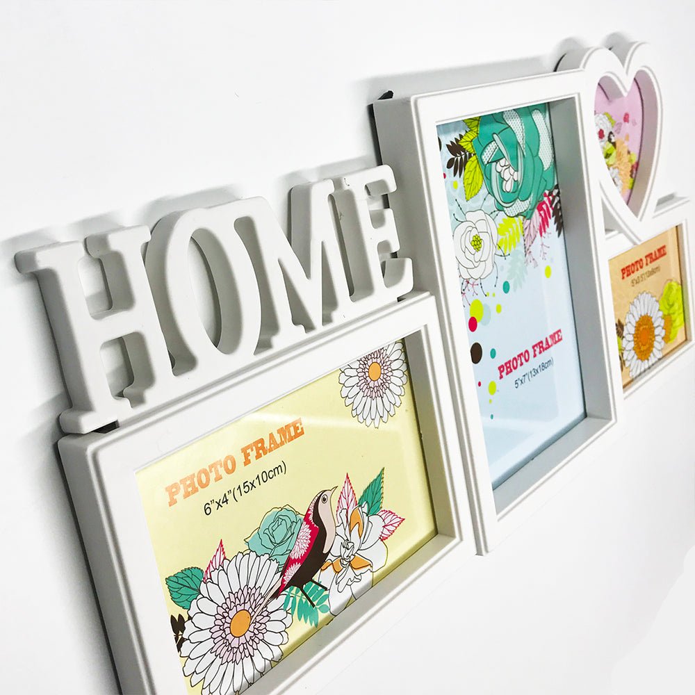 Rama foto colaj Home 4 poze PM1610HO - Green Print