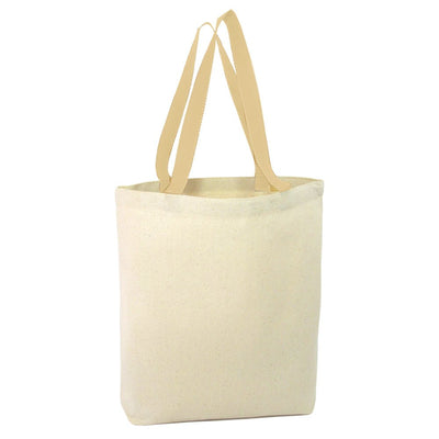 Geanta canvas TOTE maner alb sublimabila GC01 - Green Print