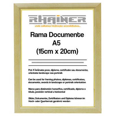 Rama foto Madrid crem+auriu A5 FA5-01 - Green Print