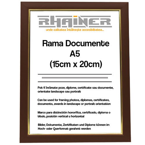 Rama foto Madrid maro+auriu A5 FA5-14 - Green Print
