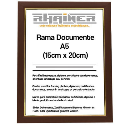 Rama foto Madrid maro+auriu A5 FA5-14 - Green Print