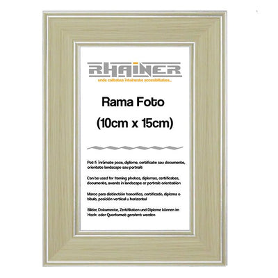 Rama foto Malaga crem+argintiu 10x15 FP011011015 - Green Print