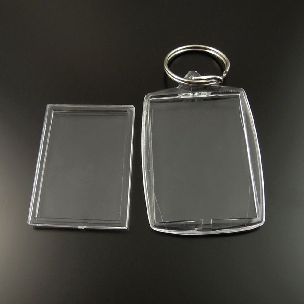 Breloc plastic insertie foto 4x5 - set 100 buc BRE45 - Green Print