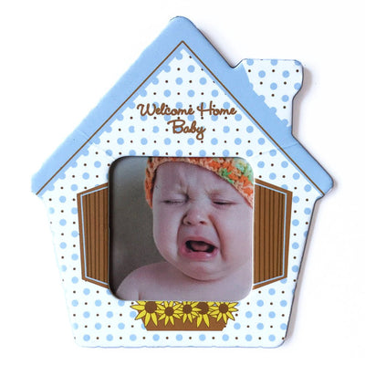 Magnet casa bebe albastru insertie foto MG9 - Green Print