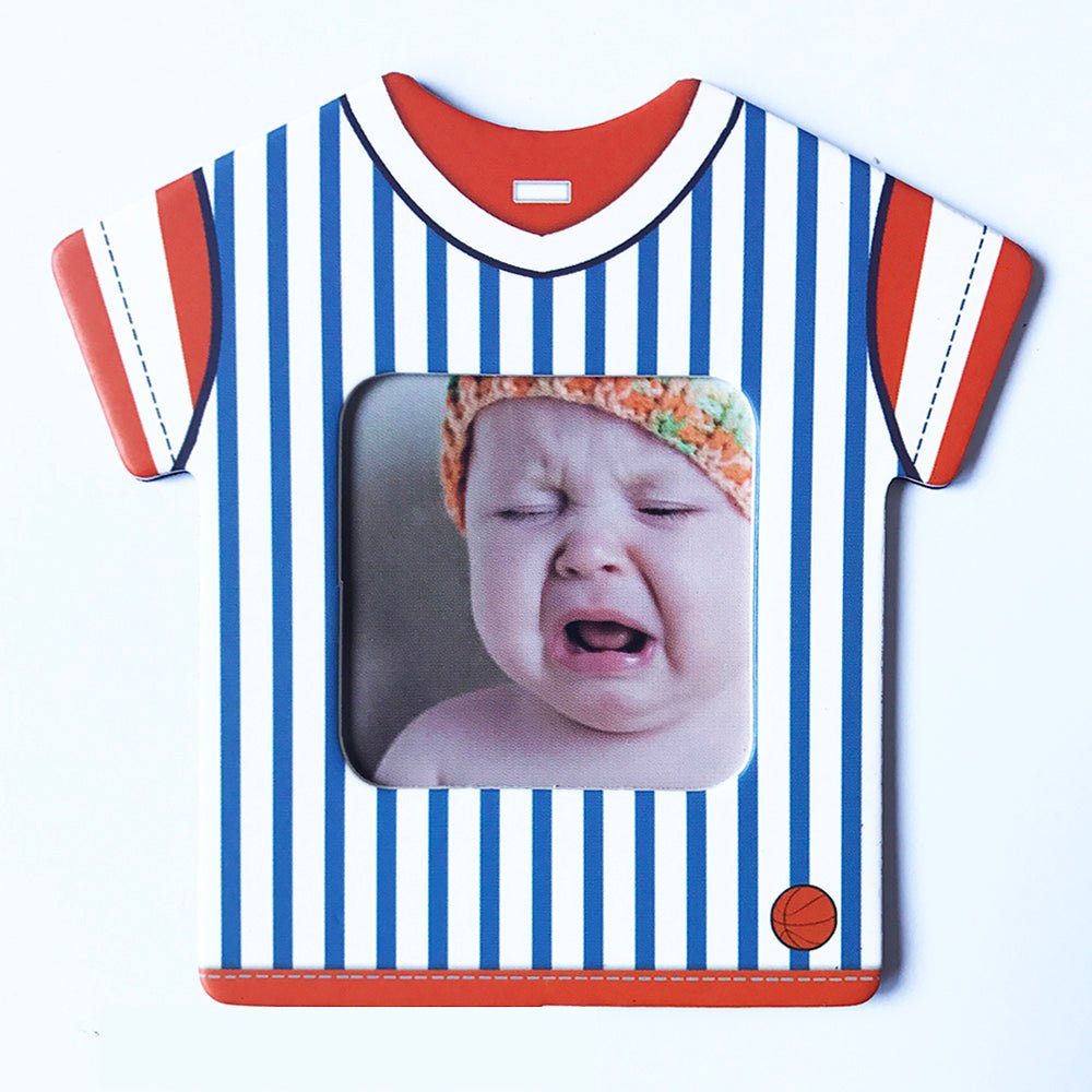 Magnet tricou rosu - albastru insertie foto MG18 - Green Print