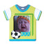 Magnet tricou verde - albastru insertie foto MG19 - Green Print