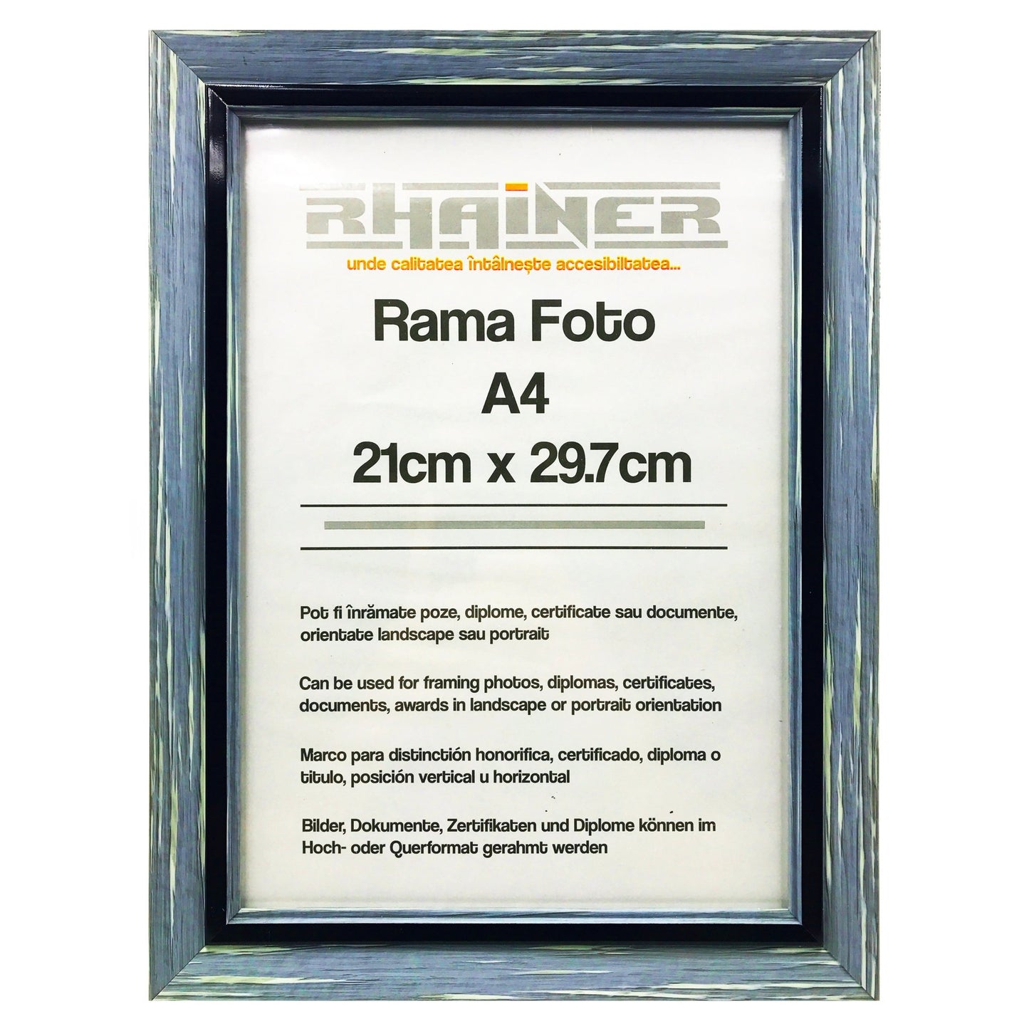 Rama foto Tenerife albastru+negru A4 FP08515A4 - Green Print