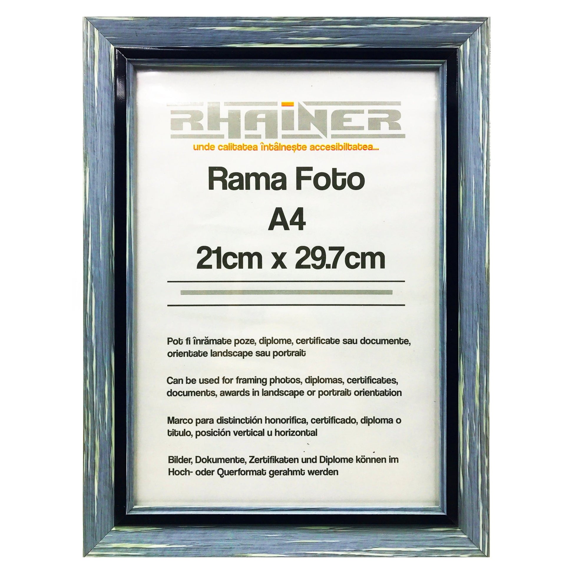 Rama foto Tenerife albastru+negru A4 FP08515A4 - Green Print