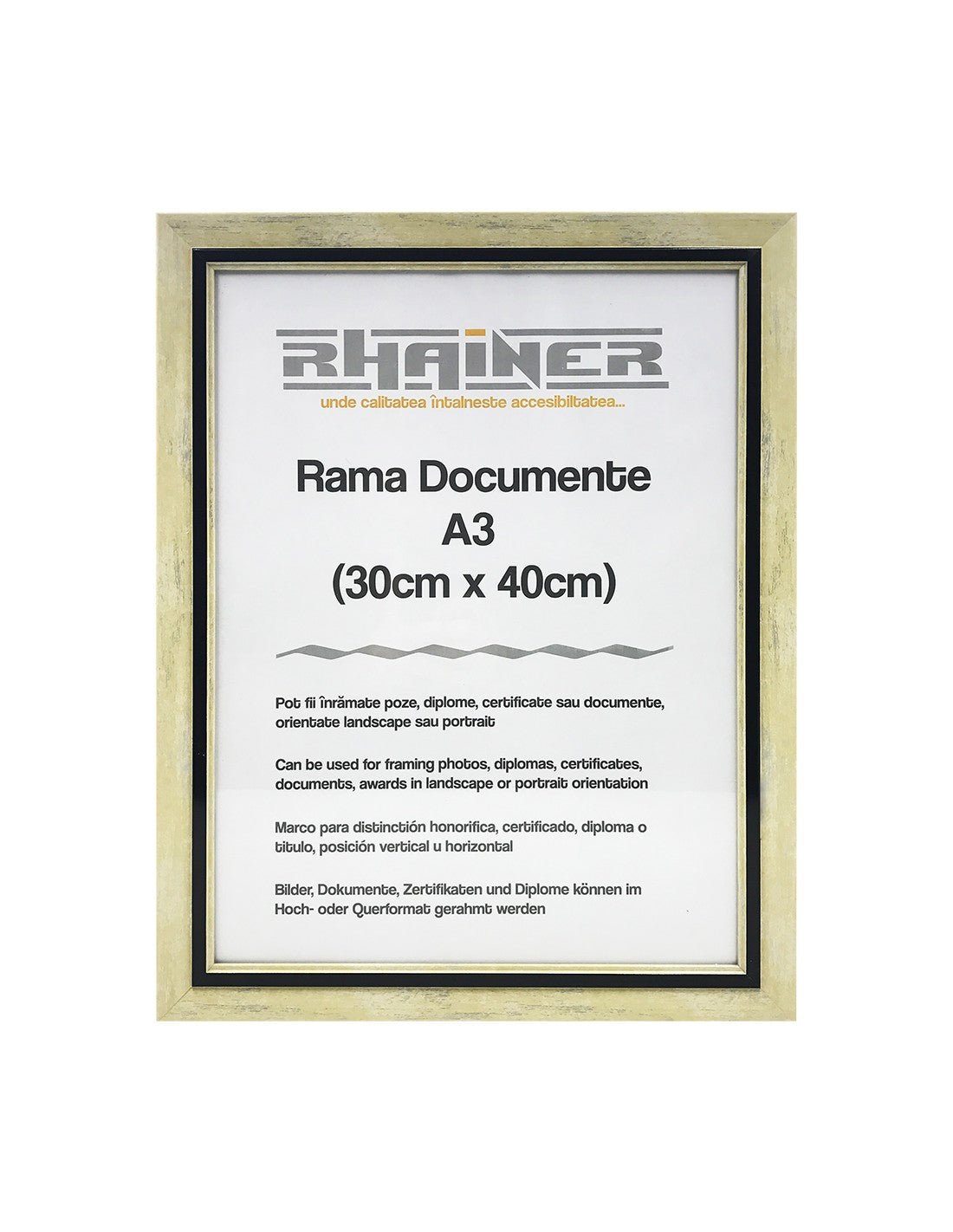 Rama foto Tenerife crem+negru A3 FP08501A3 - Green Print