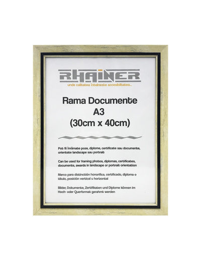 Rama foto Tenerife crem+negru A3 FP08501A3 - Green Print