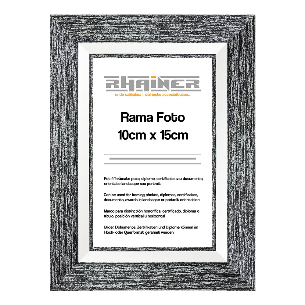 Rama foto Tenerife negru+alb 10x15 FP085191015 - Green Print