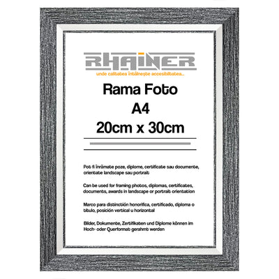 Rama foto Tenerife negru+alb A4 FP08516A4 - Green Print