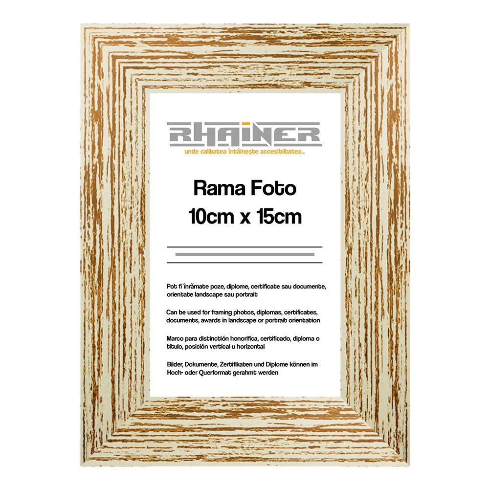 Rama foto Leon crem 10x15 FP086011015 - Green Print
