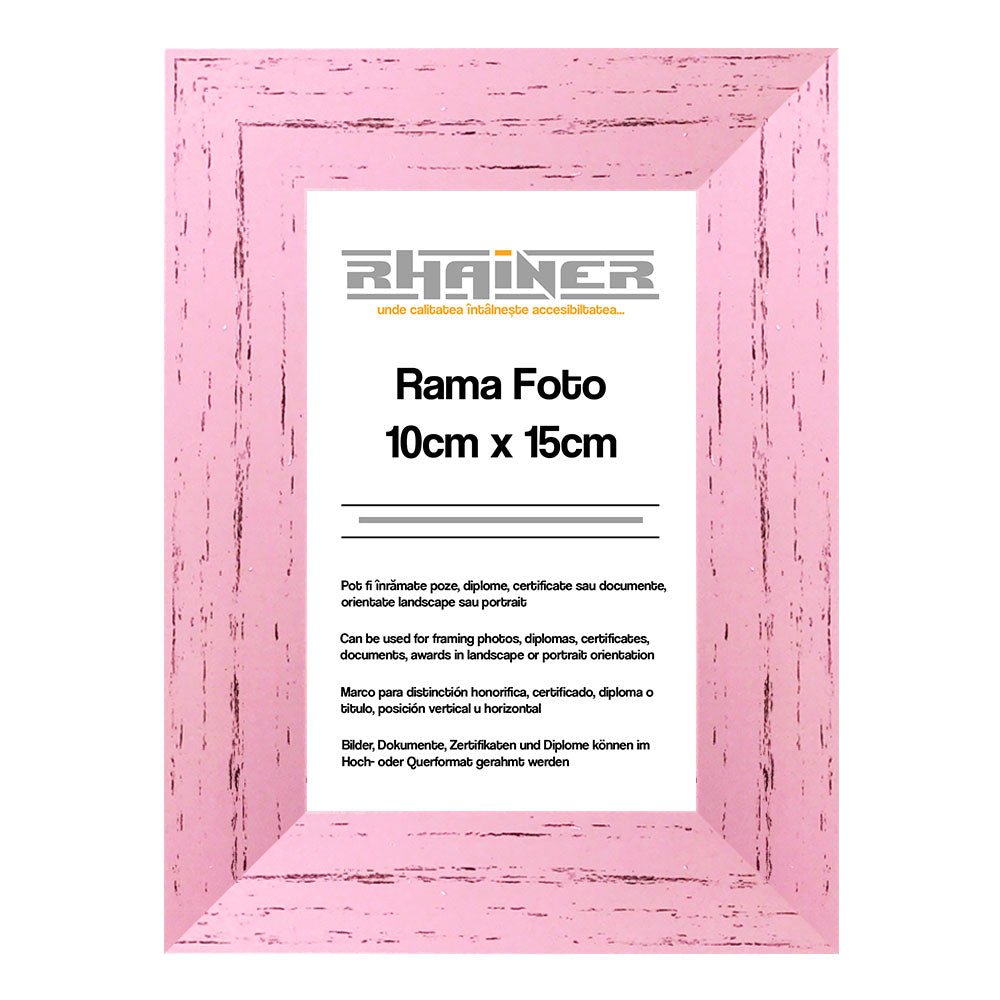 Rama foto Leon roz 10x15 FP086131015 - Green Print