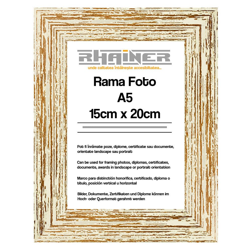 Rama foto Leon crem A5 FP08601A5 - Green Print