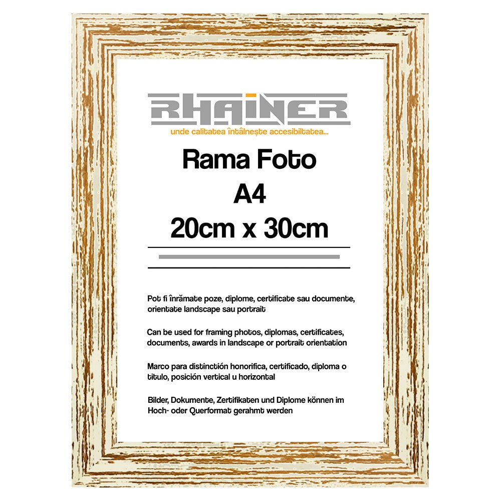 Rama foto Leon crem A4 FP08601A4 - Green Print