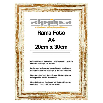 Rama foto Leon crem A4 FP08601A4 - Green Print