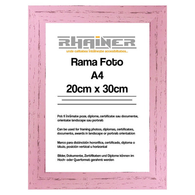 Rama foto Leon roz A4 FP08613A4 - Green Print