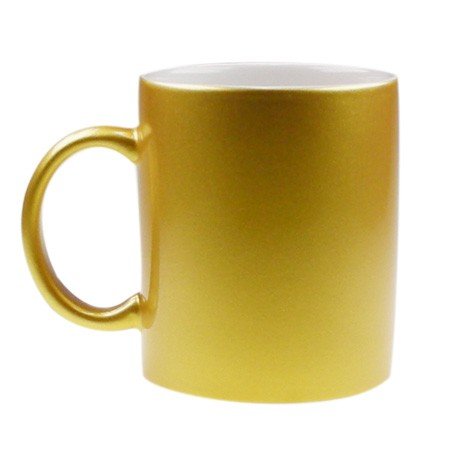 Cana sidefata aurie sublimabila + cutie individuala A0221 - Green Print