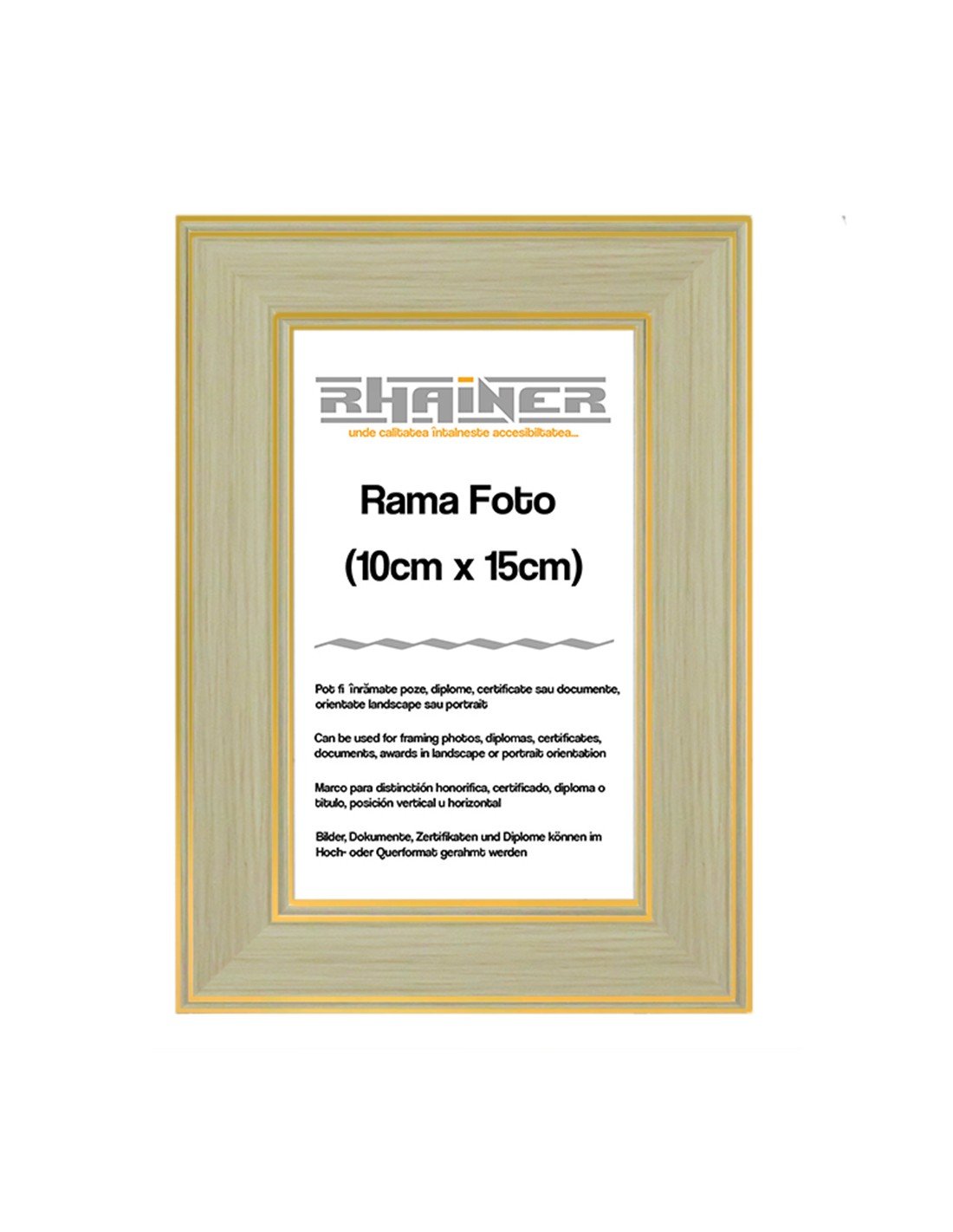 Rama foto Malaga crem+auriu 10x15 FP011221015 - Green Print