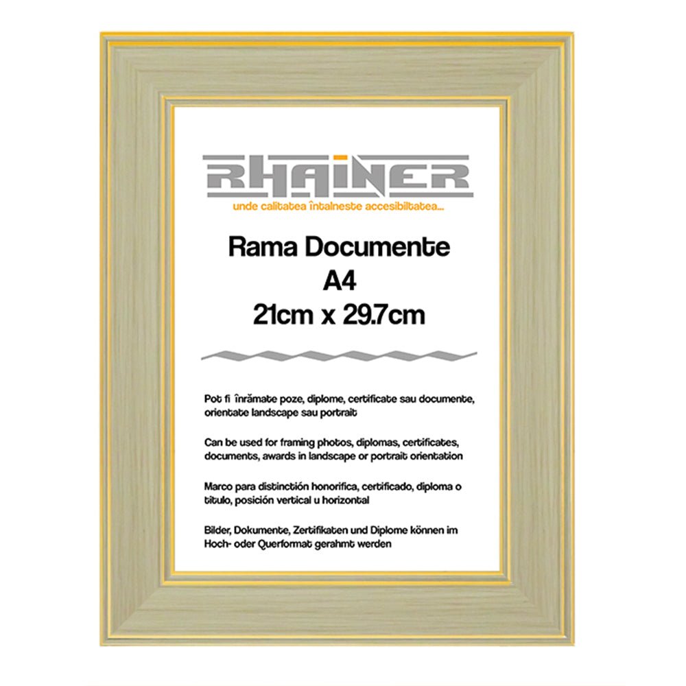 Rama foto Malaga crem+auriu A4 FP01122A4 - Green Print